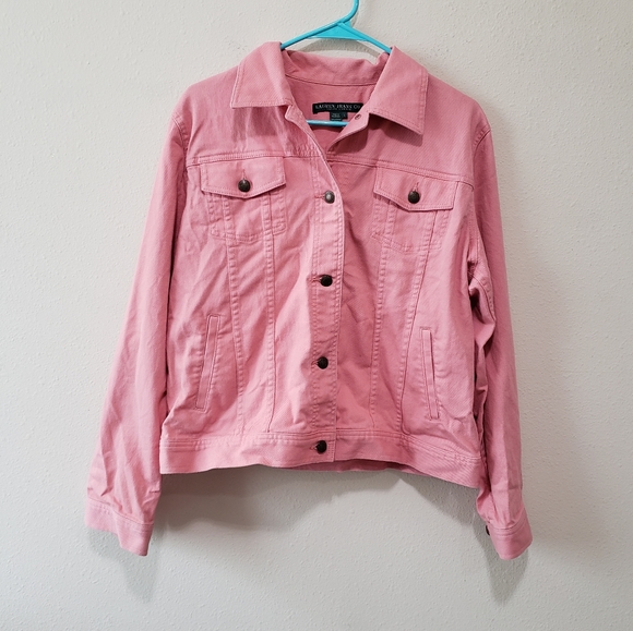 Lauren Jeans Co Ralph Lauren Vintage Denim Jacket in Pink Women's Size Large